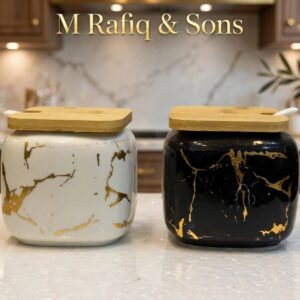 Home nordic marble spice jars